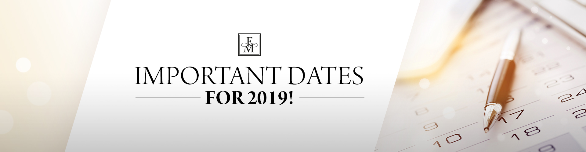 Important dates for FM World in 2019! 
